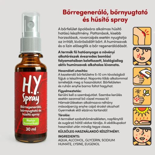 H.Y. Spray bőrregeneráló és hűsítő spray (30 ml)