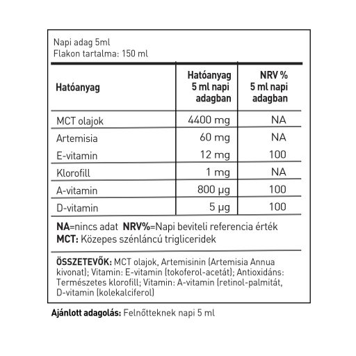 Artemizia immunerősítő folyadék (150 ml)